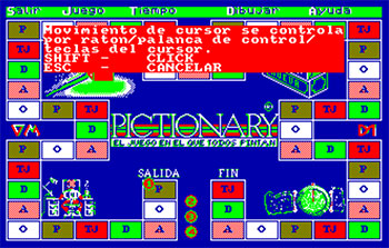 Pantallazo del juego online Pictionary (CPC)