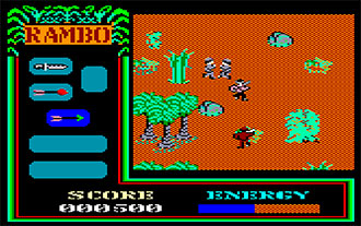 Pantallazo del juego online Rambo First Blood Part II (CPC)