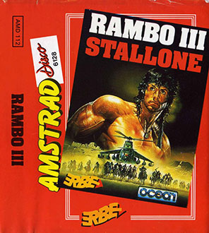 Carátula del juego Rambo III (CPC)