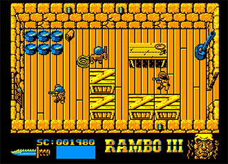 Pantallazo del juego online Rambo III (CPC)