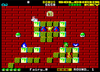 Pantallazo del juego online Solomon's Key (CPC)