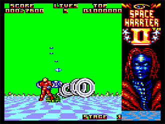 Pantallazo del juego online Space Harrier II (CPC)