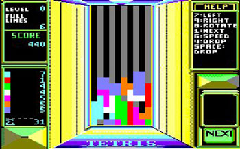 Pantallazo del juego online Tetris (CPC)