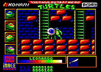 Pantallazo del juego online Tortugas Ninja (CPC)