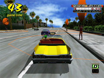 Pantallazo del juego online Crazy Taxi (DC)