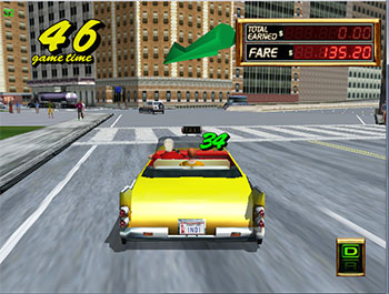 Pantallazo del juego online Crazy Taxi 2 (DC)