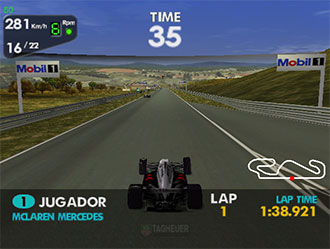 Pantallazo del juego online F1 Racing Championship (DC)