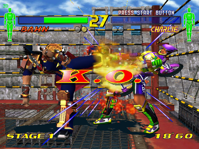 Pantallazo del juego online Fighting Vipers 2 (DC)