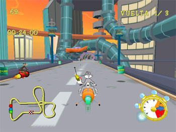 Pantallazo del juego online Looney Tunes Space Race (DC)