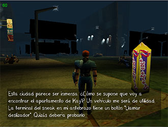 Pantallazo del juego online Omikron The Nomad Soul (DC)