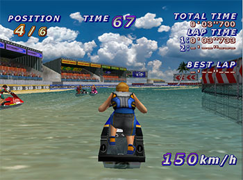 Pantallazo del juego online Surf Rocket Racers (DC)