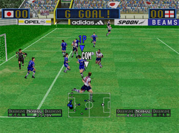 Pantallazo del juego online Virtua Striker 2 (DC)