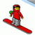 Juego online Lego Sports Snowboard Challenge