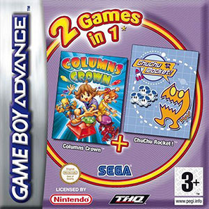 Carátula del juego 2 Games in 1 Columns Crown - ChuChu Rocket! (GBA)