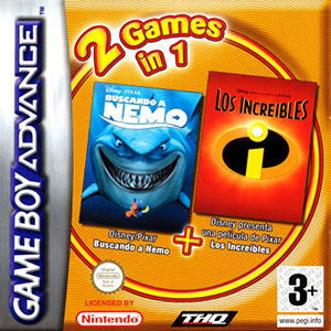 Carátula del juego 2 Games in 1 Buscando a Nemo - Los Increibles (GBA)