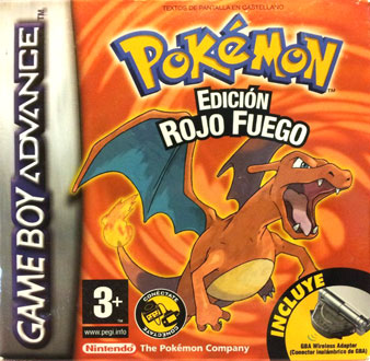 Carátula del juego Pokemon Rojo Fuego (GBA)