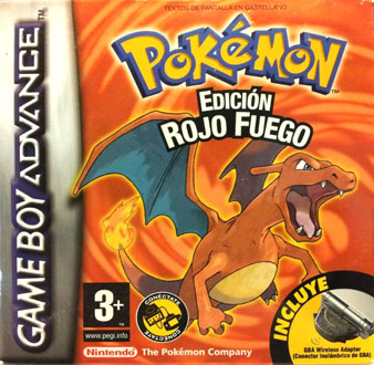 Carátula del juego Pokemon Rojo Fuego (GBA)