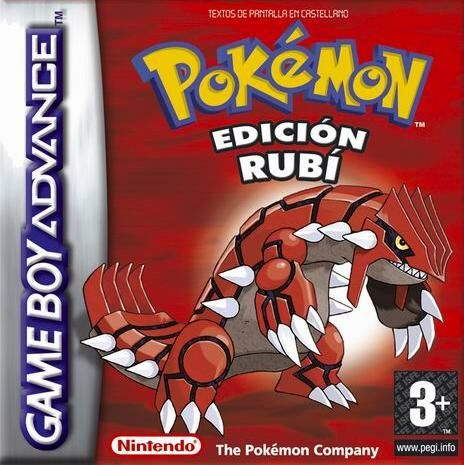 Carátula del juego Pokemon  edicion Rubi (GBA)