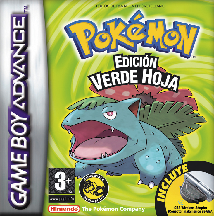 Carátula del juego Pokemon Edicion Verde Hoja (GBA)