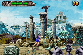 Pantallazo del juego online Altered Beast Guardian of the Realms (GBA)