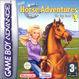 Carátula del juego Barbie Horse Adventures The Big race (GBA)
