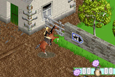 Pantallazo del juego online Barbie Horse Adventures The Big race (GBA)