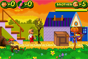 Pantallazo del juego online The Berenstain Bears and the Spooky Old Tree (GBA)