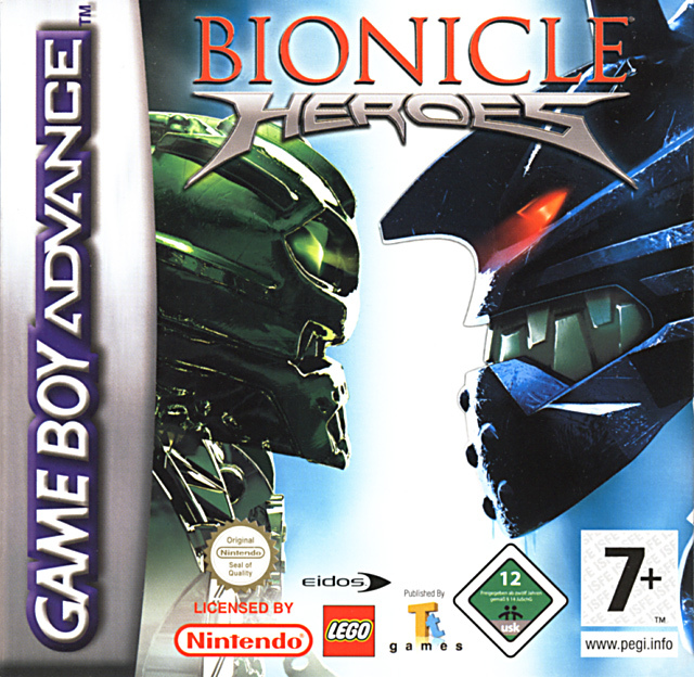 Carátula del juego Bionicle Heroes (GBA)