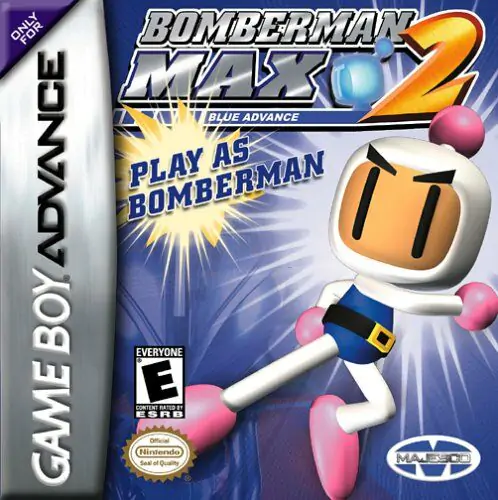 Portada de la descarga de Bomberman MAX 2: Blue Advance