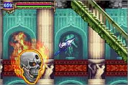 Pantallazo del juego online Castlevania Aria of Sorrow (GBA)