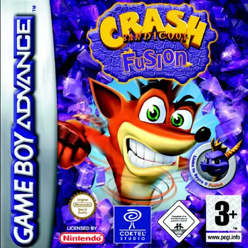 Portada de la descarga de Crash Bandicoot Fusion