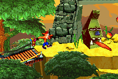 Pantallazo del juego online Crash Bandicoot Fusion (GBA)