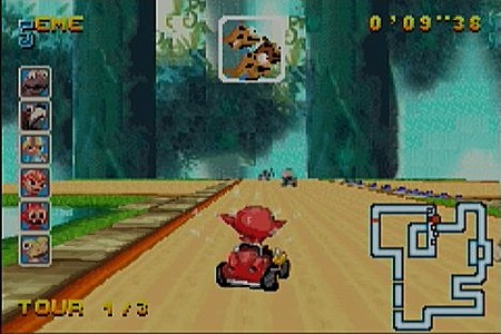 Pantallazo del juego online Cocoto Kart Racer (GBA)