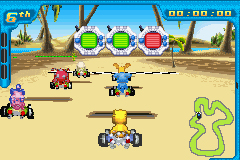 Pantallazo del juego online Digimon Racing (GBA)