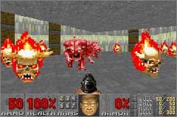 Pantallazo del juego online DOOM II (GBA)