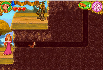 Pantallazo del juego online Walt Disney Pictures Presents Enchanted (GBA)