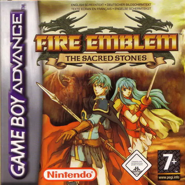 Portada de la descarga de Fire Emblem: The Sacred Stones