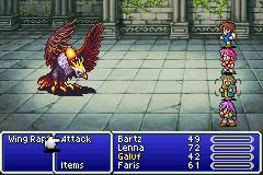 Pantallazo del juego online Final Fantasy V Advance (GBA)