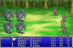 Pantallazo del juego online Final Fantasy I and II Dawn of Souls (GBA)