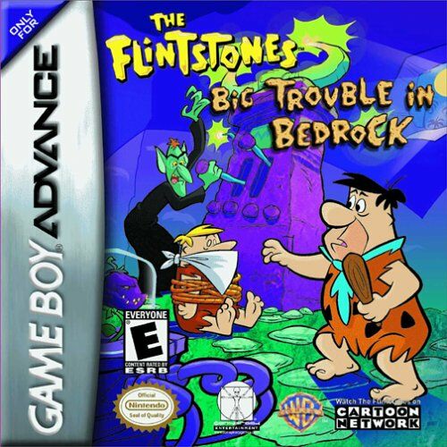 Carátula del juego The Flintstones Big Trouble in Bedrock (GBA)