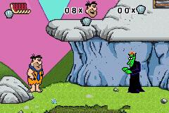 Pantallazo del juego online The Flintstones Big Trouble in Bedrock (GBA)