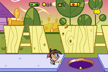 Pantallazo del juego online The Fairly Odd Parents - Breakin Da Rules (GBA)