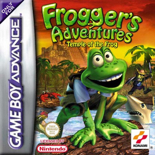 Carátula del juego Frogger's Adventures Temple of the Frog (GBA)