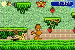 Pantallazo del juego online Garfield The Search for Pooky (GBA)