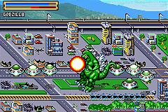 Pantallazo del juego online Godzilla Domination (GBA)