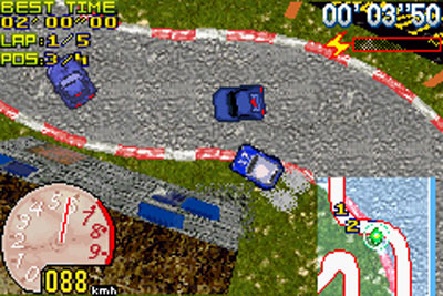 Pantallazo del juego online GT Racers (GBA)