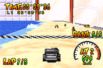 Pantallazo del juego online Hot Wheels Burnin' Rubber (GBA)