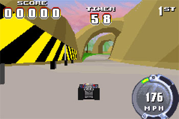 Pantallazo del juego online Hot Wheels Stunt Track Challenge (GBA)