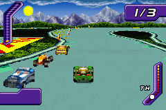 Pantallazo del juego online Hot Wheels World Race (GBA)