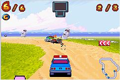 Pantallazo del juego online Inspector Gadget Racing (GBA)